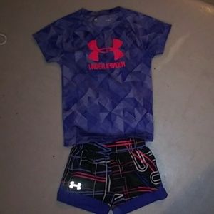 Under armour girls set